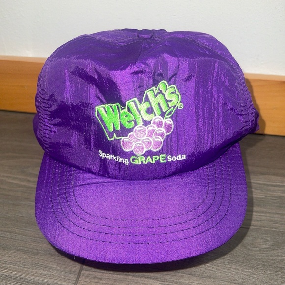 Welch’s Sparkling Grape Soda Vintage Unisex Baseball Cap/ Hat Made In The USA - Picture 1 of 10